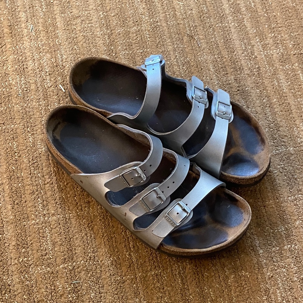 Birkenstock Silver Sandals